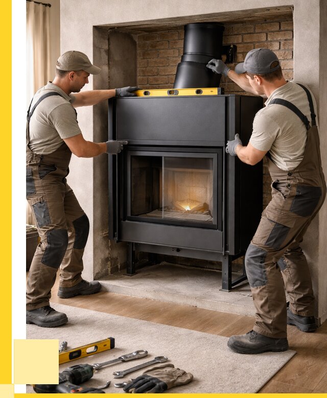 Установка каминных топок в Гукове под ключ от 18479 р. | ЭриданГкв