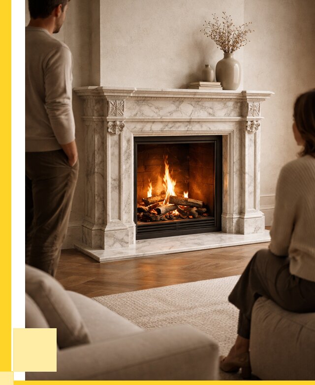 Мраморные камины под ключ в Гукове от 256650 р. | ЭриданГкв