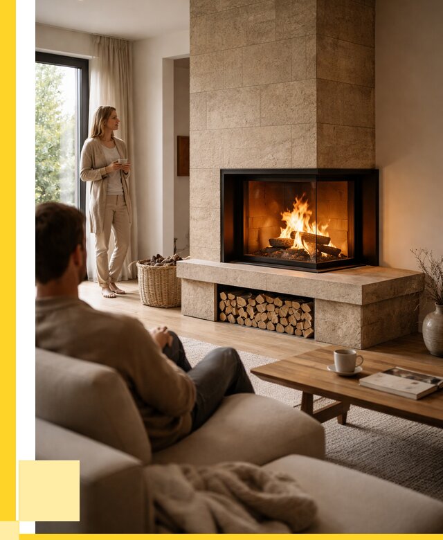 Угловые камины из кирпича установка в Гукове от 153990 р. ЭриданГкв