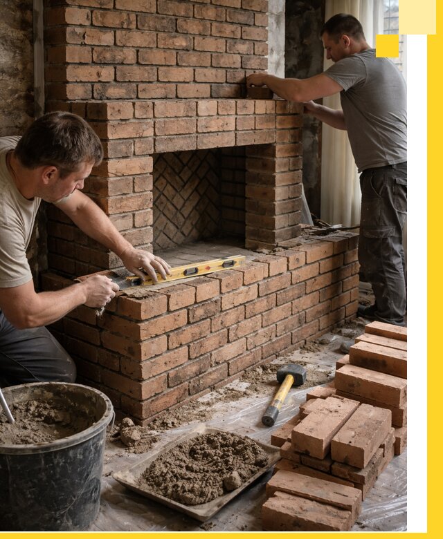 Изготовление и установка кирпичных каминов в Гукове