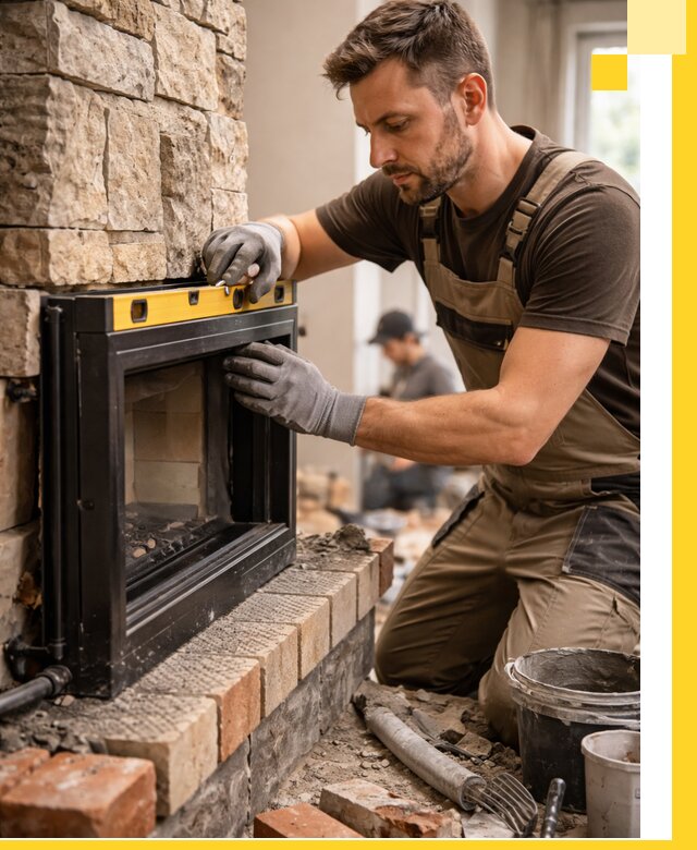 Дровяные камины под ключ в Гукове: монтаж, обустройство