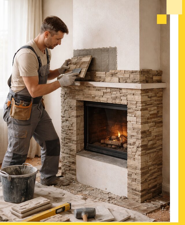 Изготовление и монтаж каминов для дома под ключ в Гукове