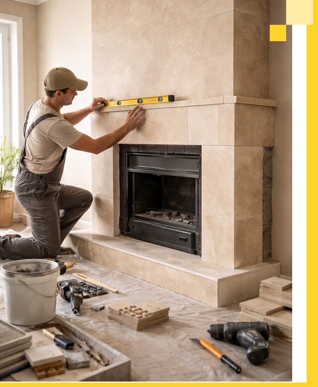 Установка и монтаж каминов в частном доме под ключ в Гукове