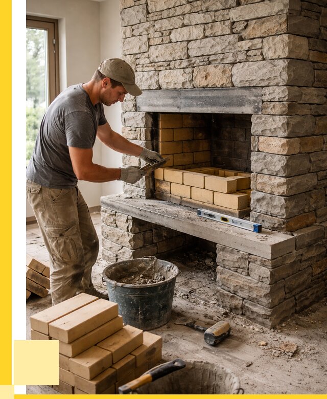 Кладка каминов и камина в Гукове от 25665 р. ЭриданГкв