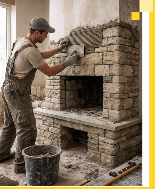 Строительство каминов под ключ в Гукове от проектирования до монтажа