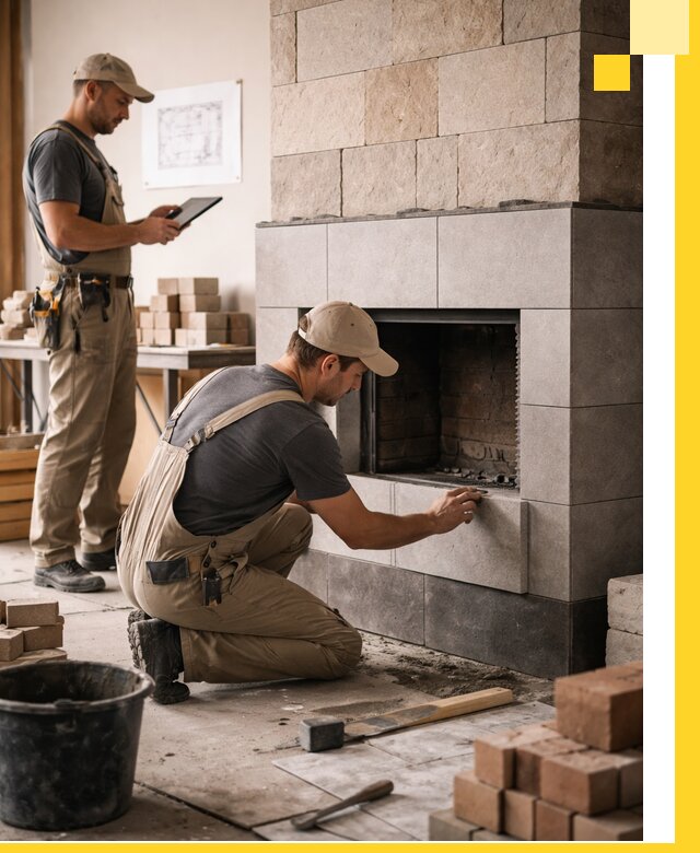 Индивидуальные проекты каминов и каминных систем в Гукове