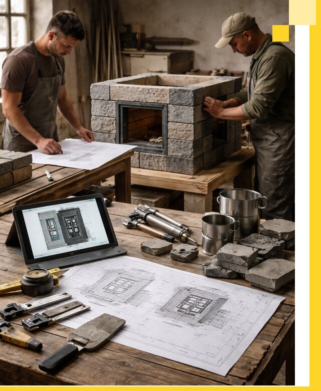 Разработка проектов печей с согласованием и монтажом в Гукове