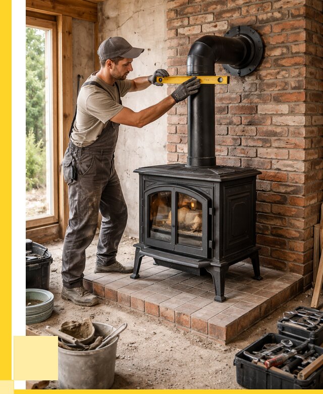 Монтаж печей установка банной печи в Гукове от 15399 р. | ЭриданГкв