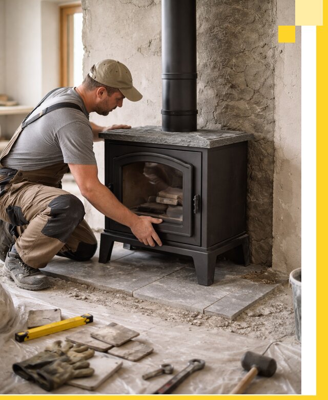 Профессиональный монтаж печей и каминов в Гукове под ключ