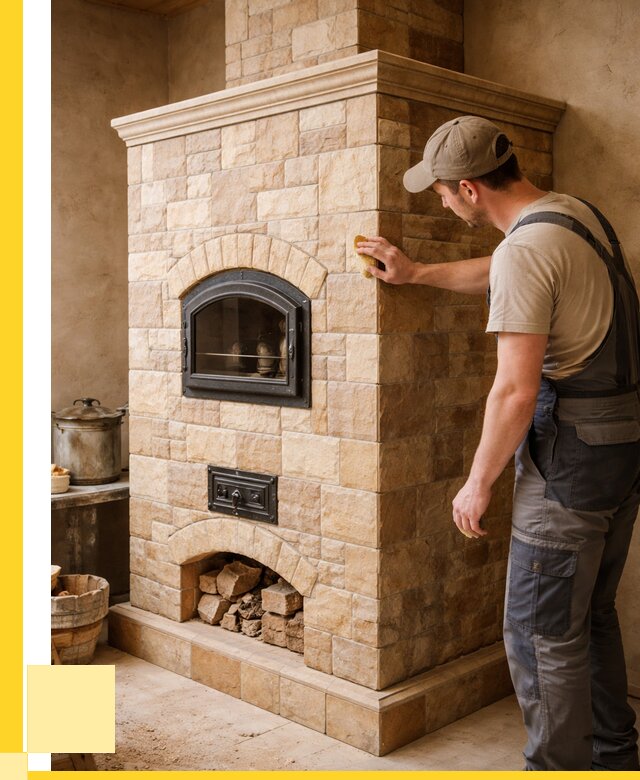 Облицовка печей в Гукове от 4620 р. под ключ | ЭриданГкв