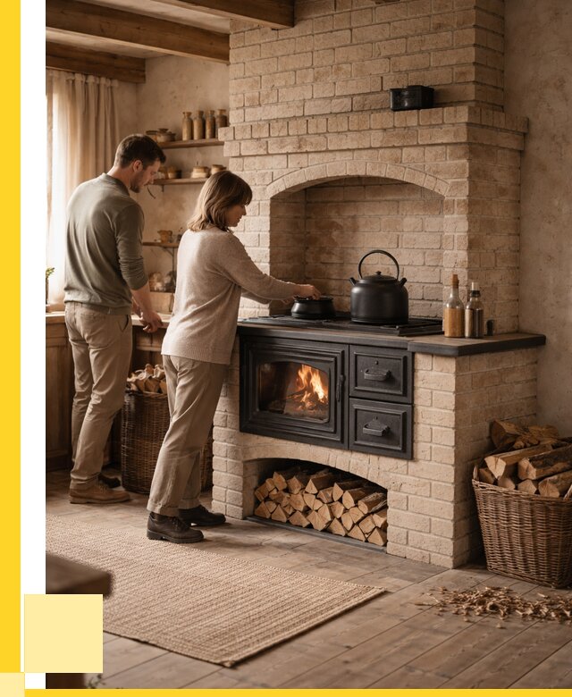 Печи с плитой в Гукове от 46197 р. | ЭриданГкв — кирпичная печь