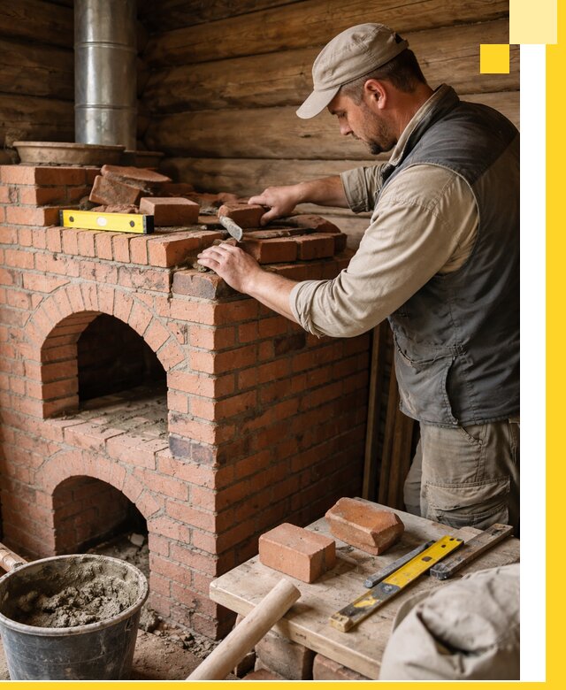 Изготовление и установка русских печей в Гукове под ключ