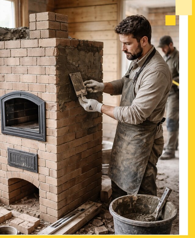 Изготовление и установка печей-шведок под ключ в Гукове