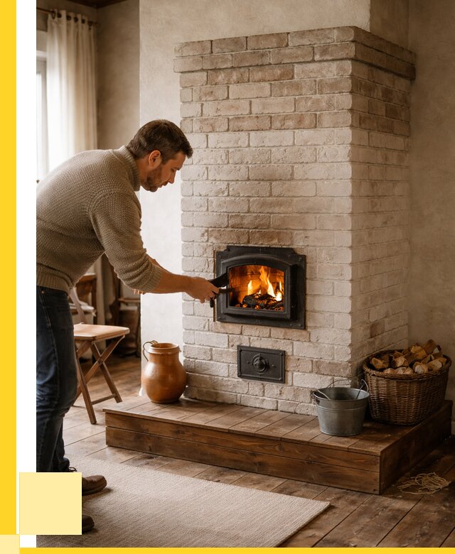 Печь голландка из кирпича в Гукове от 87261 р. | ЭриданГкв