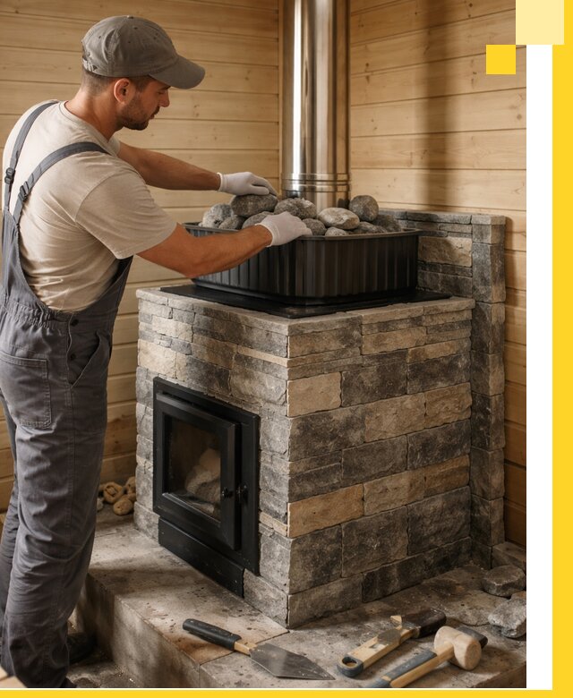 Печи для парной в Гукове, производство, монтаж и обслуживание