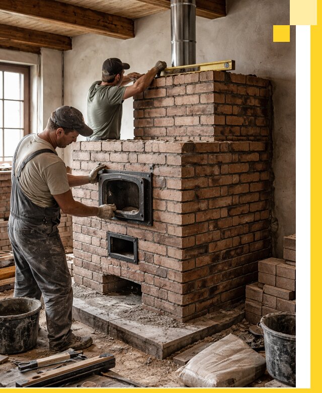 Печи для загородного дома под ключ в Гукове — монтаж и сервис