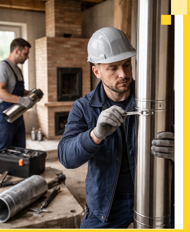 Профессиональный монтаж дымоходов для печей в Гукове