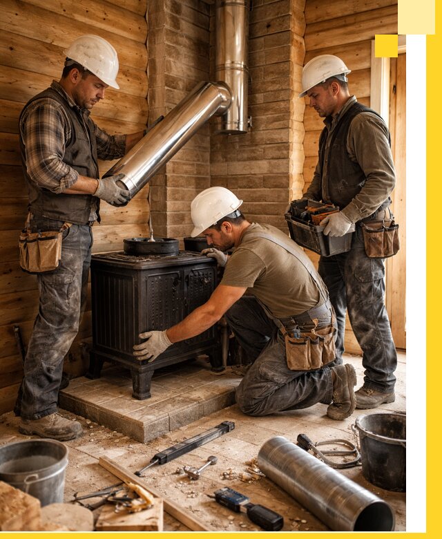 Профессиональный монтаж банных печей и дымоходов в Гукове