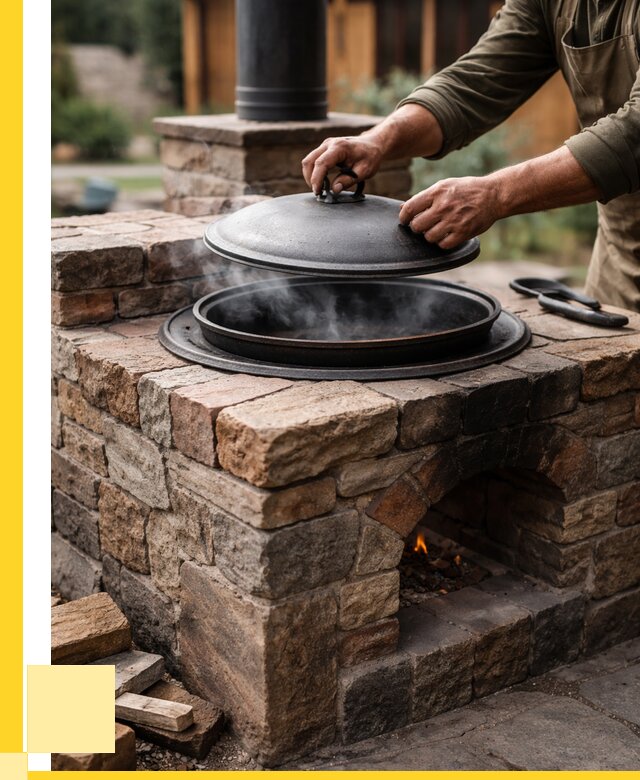 Печи для казана в Гукове по цене от 18479 р. | ЭриданГкв