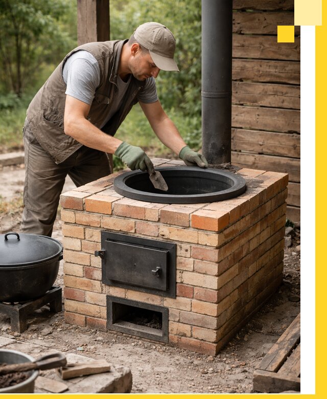 Изготовление и установка печей для казана в Гукове под ключ