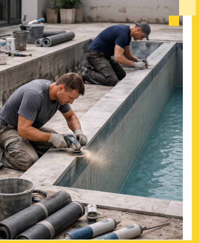 Профессиональный ремонт бассейнов под ключ в Гукове