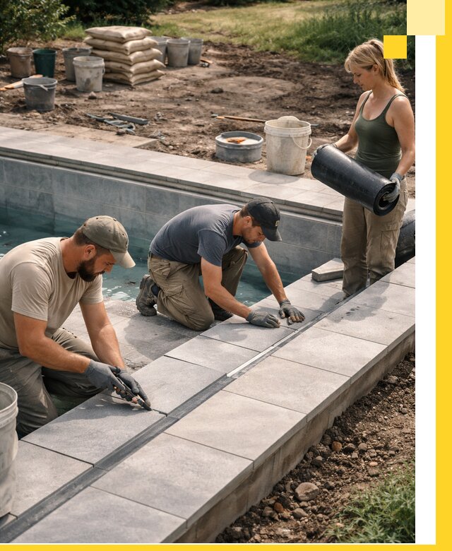 Строительство и монтаж уличных бассейнов под ключ в Гукове