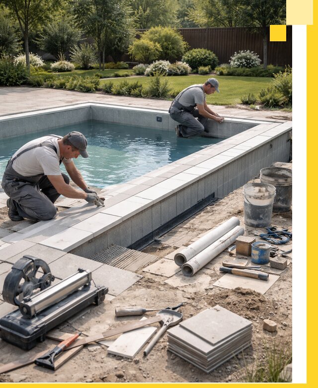 Строительство открытых бассейнов под ключ в Гукове профессионально