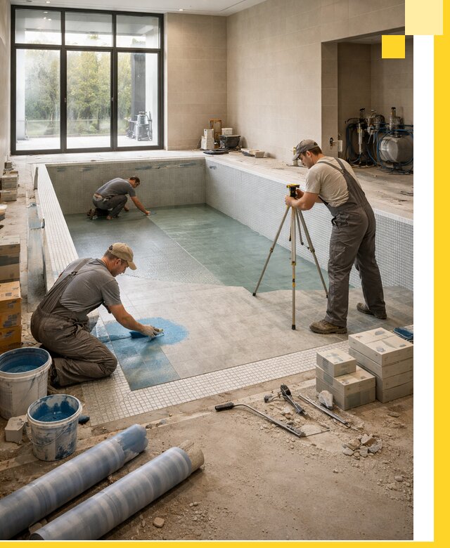 Проект и строительство закрытых бассейнов в Гукове под ключ