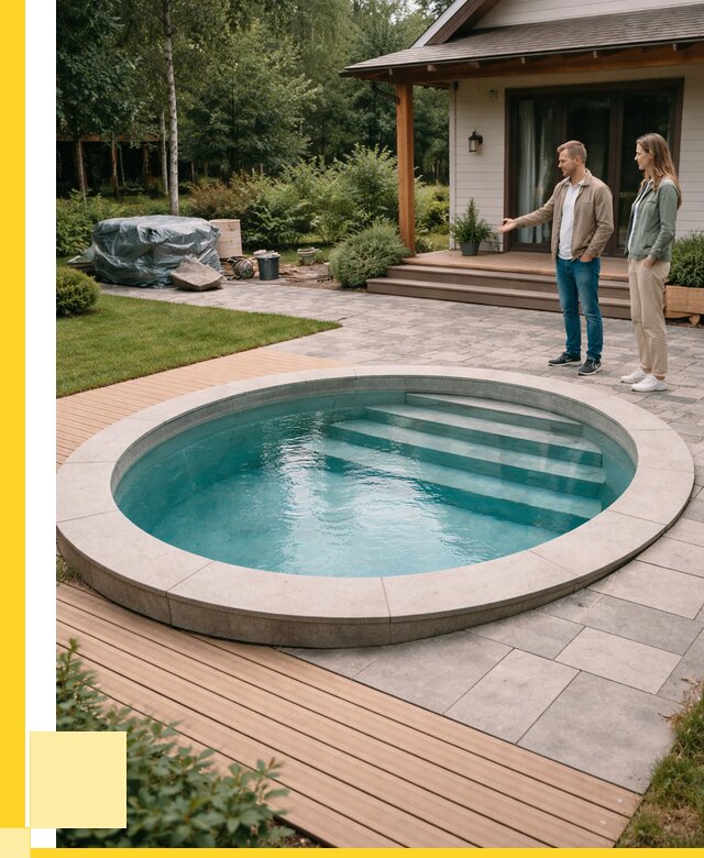 Бассейн на даче под ключ в Гукове от 205320 р., ЭриданГкв