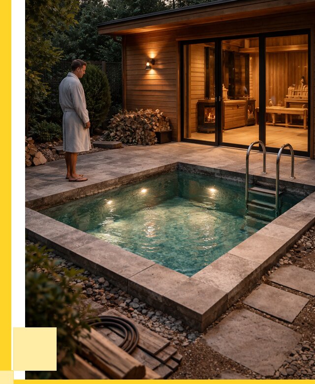 Бани с бассейном под ключ в Гукове от 97527 р. | ЭриданГкв