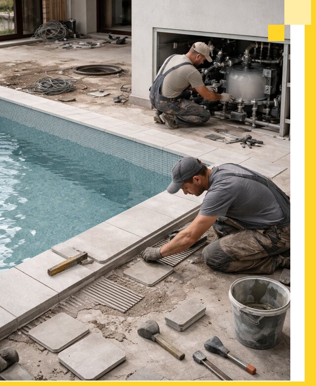 Строительство и монтаж бассейнов в коттедже в Гукове