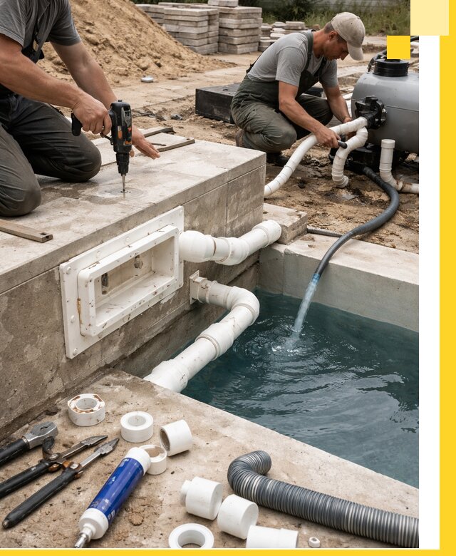 Строительство скиммерных бассейнов под ключ в Гукове