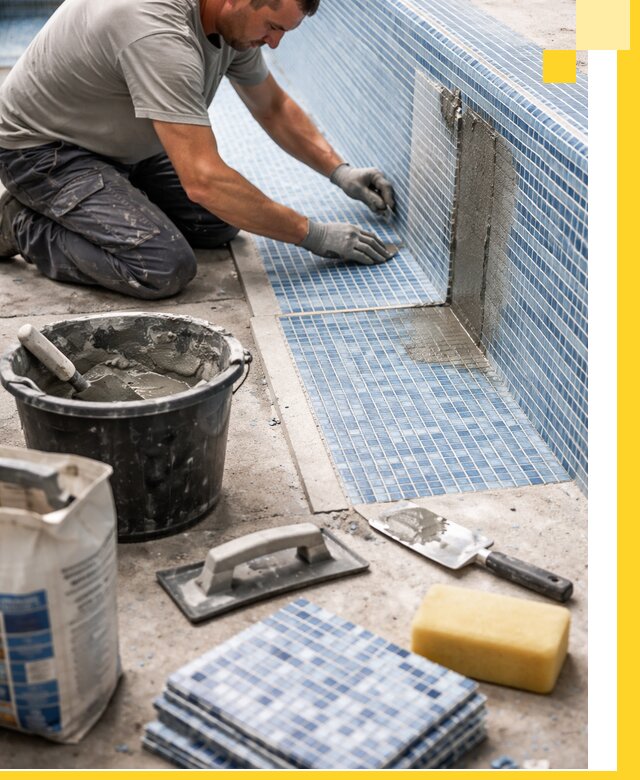 Укладка и ремонт мозаики для бассейнов под ключ в Гукове