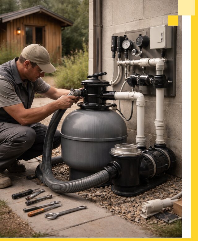 Продажа и монтаж фильтров и насосов для бассейнов в Гукове