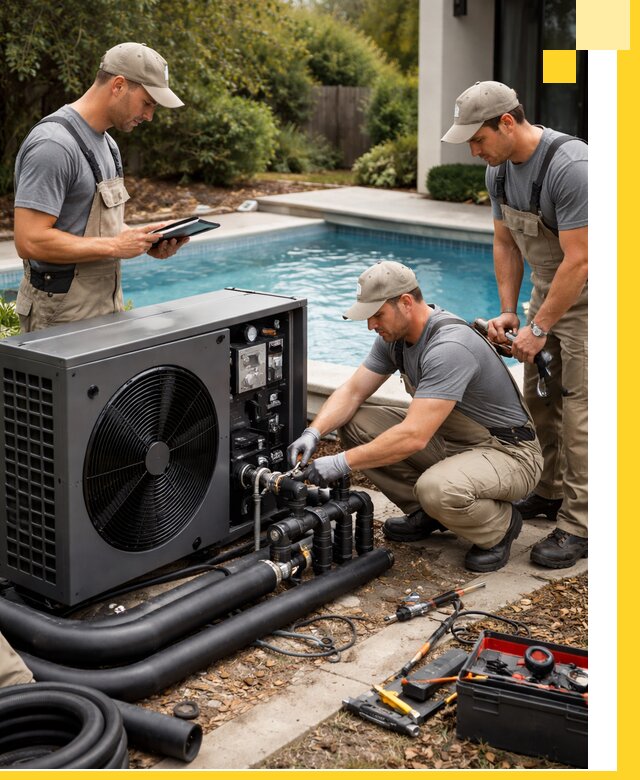 Проектирование и установка тепловых насосов для бассейнов в Гукове