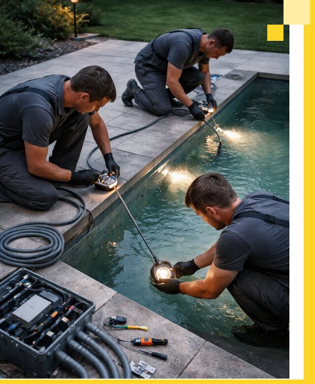 Профессиональное освещение бассейнов в Гукове: дизайн и монтаж