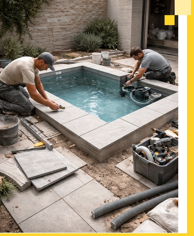 Мини бассейны под ключ в Гукове, дизайн и установка