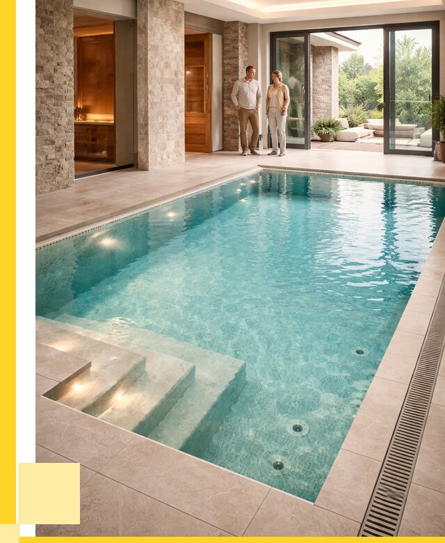 Бассейн во дворе в Гукове: проект, отделка от 1231920 р. | ЭриданГкв