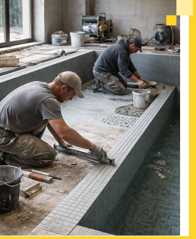 Строительство бассейна в частном доме в Гукове под ключ