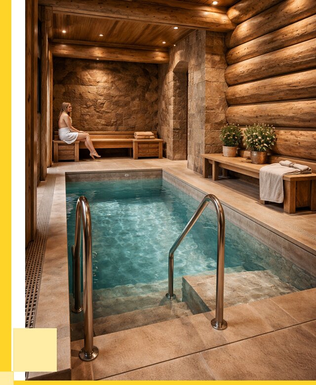 Аренда бани с бассейном в Гукове от 1539900 р. | ЭриданГкв