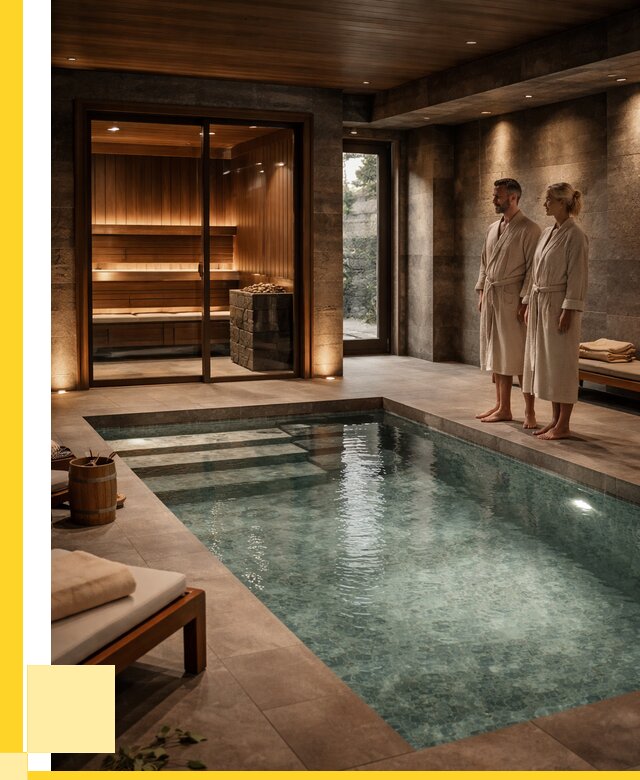 Сауна с большим бассейном в Гукове от 1231920 р. ЭриданГкв