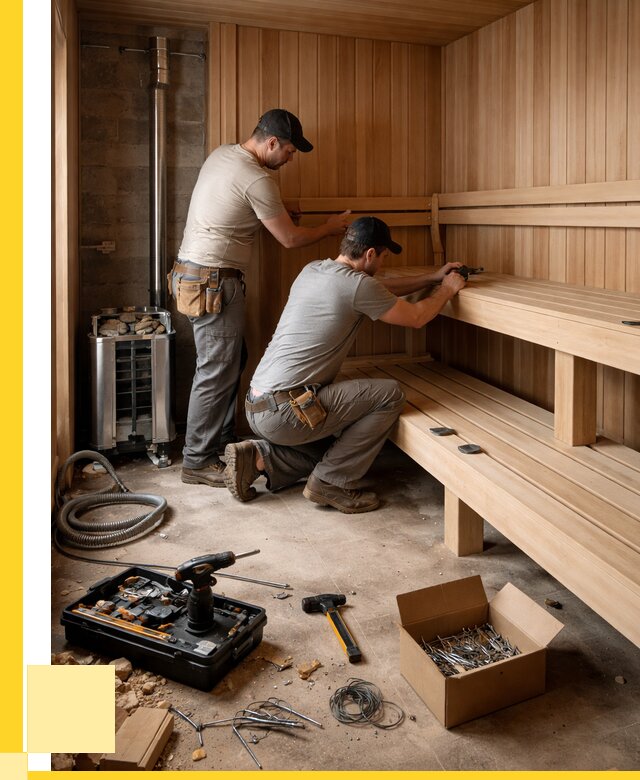 Монтаж саун под ключ в Гукове от 123192 р. | ЭриданГкв