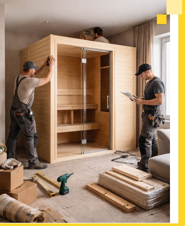 Установка и благоустройство саун в квартире в Гукове