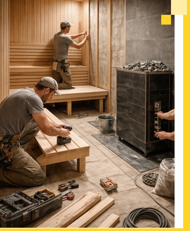 Дизайн и строительство интерьерных саун под ключ в Гукове