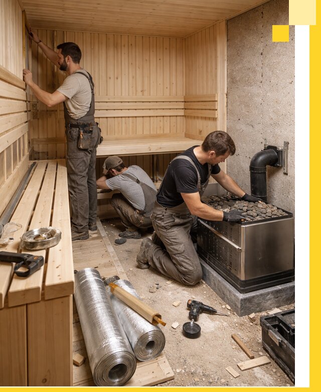 Индивидуальные сауны на заказ в Гукове под ключ, проект и монтаж