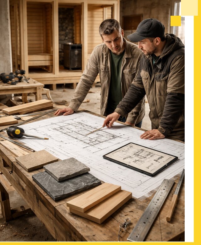 Проекты бань под ключ и планы строительства в Гукове