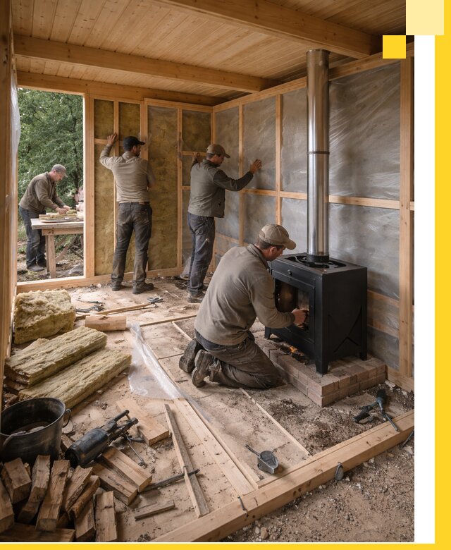 Профессиональный монтаж бань под ключ в Гукове для дома