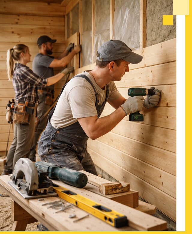 Обшивка бань под ключ в Гукове: отделка стен и потолков