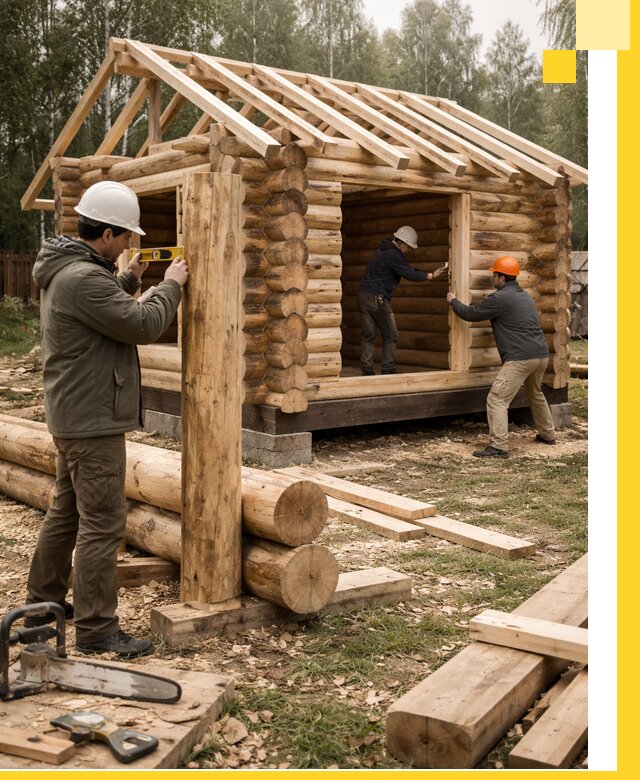 Строительство бань для дачи под ключ в Гукове с доставкой и монтажом