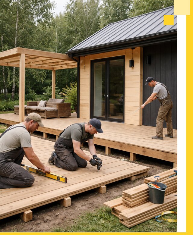 Строительство бань с террасой и бассейном под ключ в Гукове